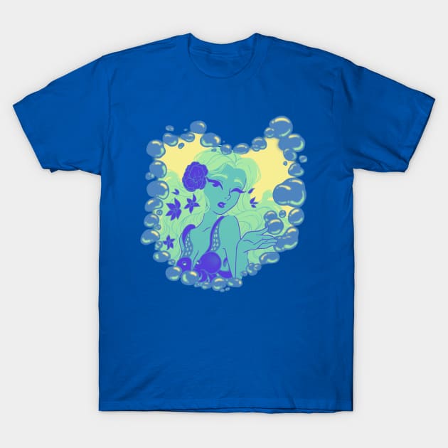 Kissing the bubbles T-Shirt by MeikosArt